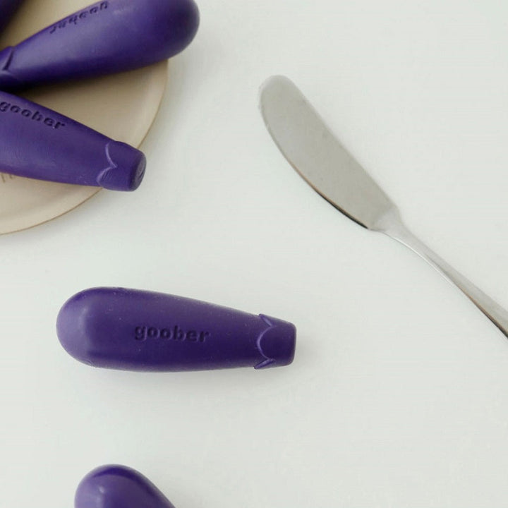 moon picnic goober crayons farm ferme aubergine eggplant