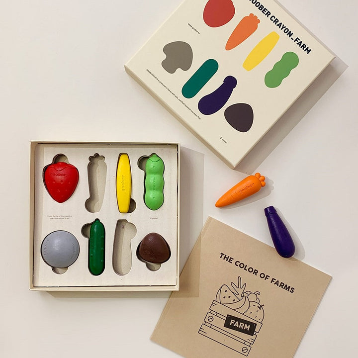 moon picnic goober crayons farm ferme