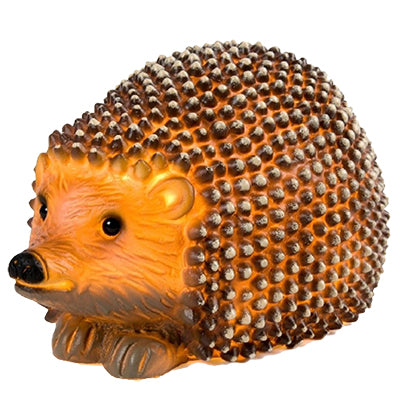 plastic hedgehog lamp - turned on