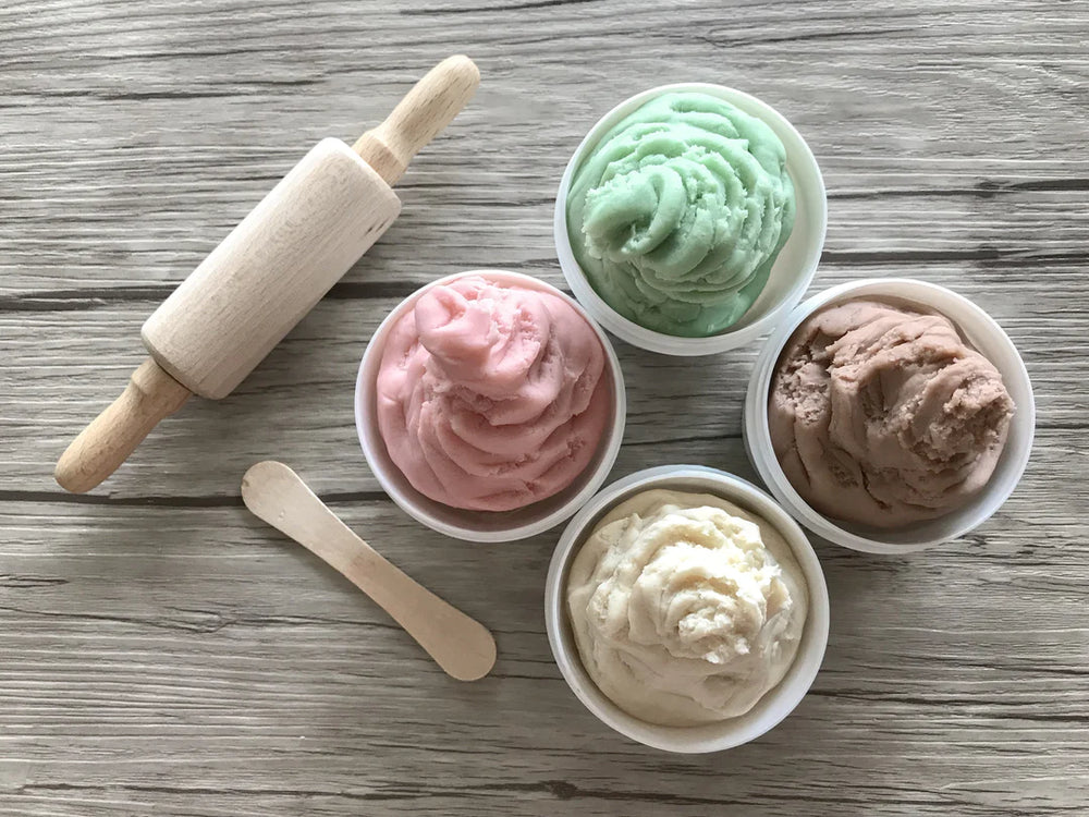 pâte à modeler the dough parlour playdough chocolat chocolate brun brown