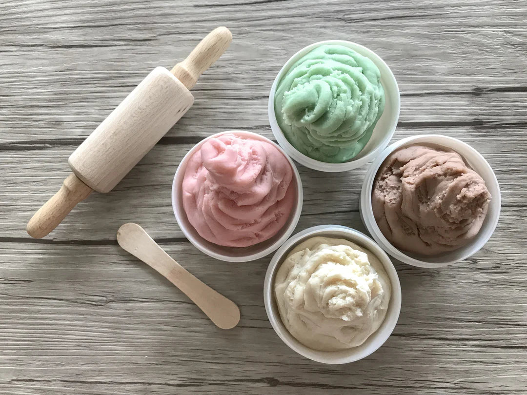 pâte à modeler the dough parlour playdough chocolat chocolate brun brown