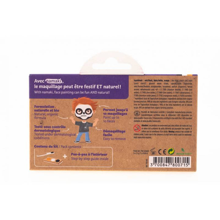 Organic Make-Up - 3 Colors Pumpkin and Skeleton