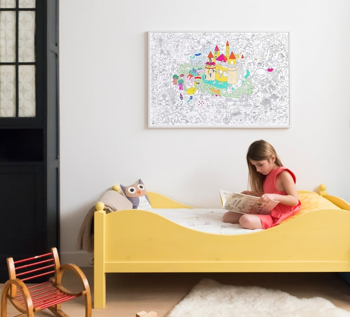 Omy montreal quebec canada affiche géante a colorier giant poster coloriage dessin enfants kids drawing coloring