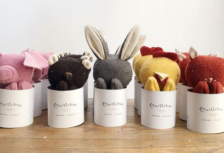 Hand Puppet - Bear / White