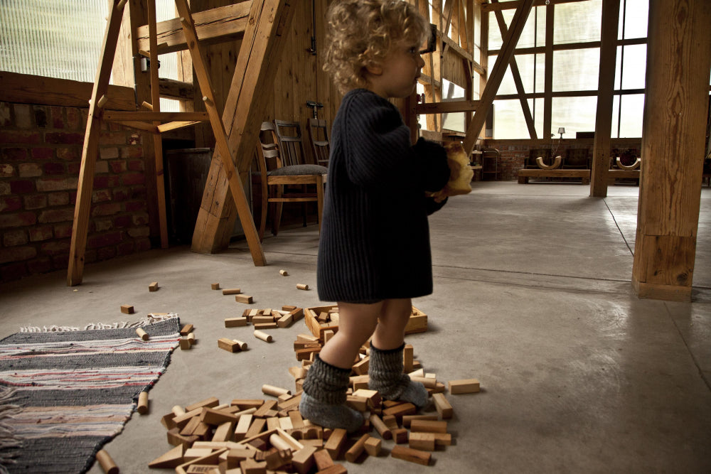 Wooden Story Montreal Canada ensemble de 64 blocs XL de construction naturel building blocs