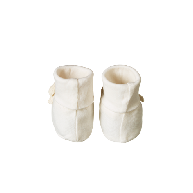 Organic Cotton Booties - Natural