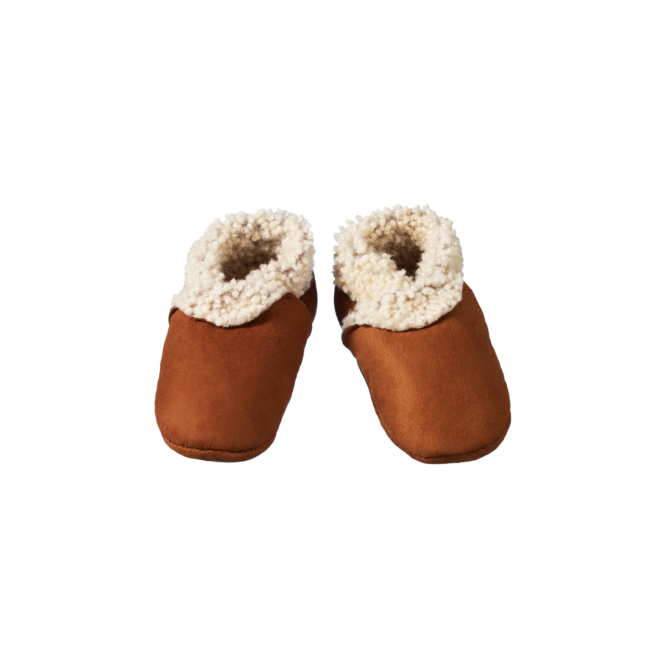 Chaussons en cuir doublés Cinnamon