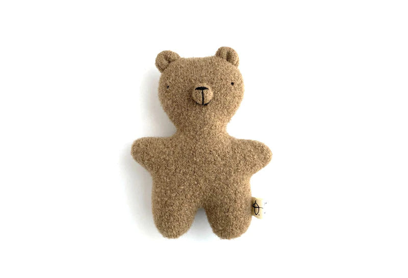 Peluche ourson Beige en cachemire