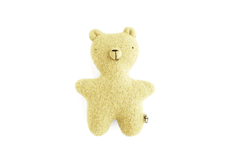 Ouistitine Peluche ourson en laine Beurre
