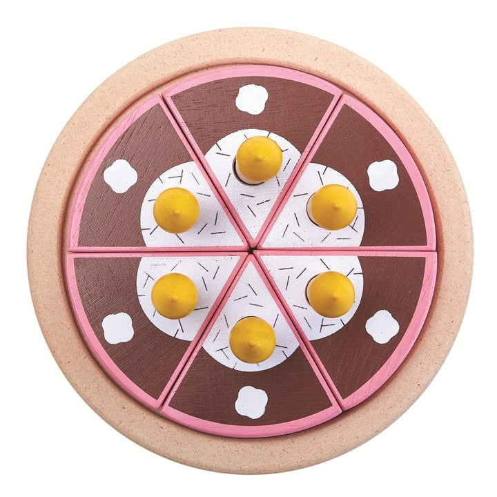 Plan Toys Montreal Quebec Canada birthday cake set ensemble gâteau d'anniversaire wooden toy jouet de bois pretend-play imagination faire semblant pour enfants kids