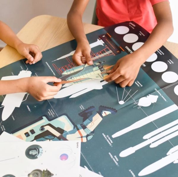 Discovery Poster + Removable Stickers - Astronomy