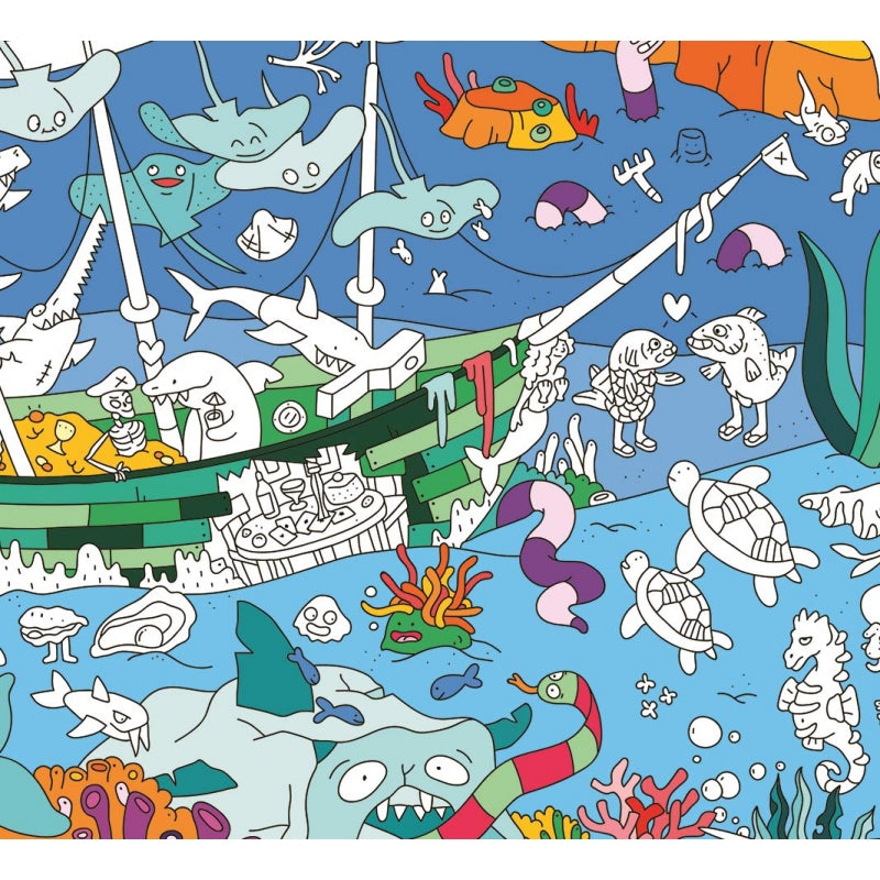 Omy Montreal Canada affiche géante à colorier ocean giant coloring poster