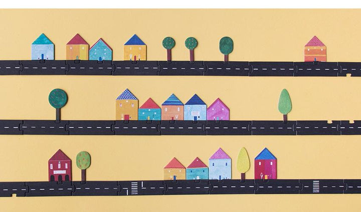 londji game jeux puzzle casse-tête roads routes voitures autos jouet toy