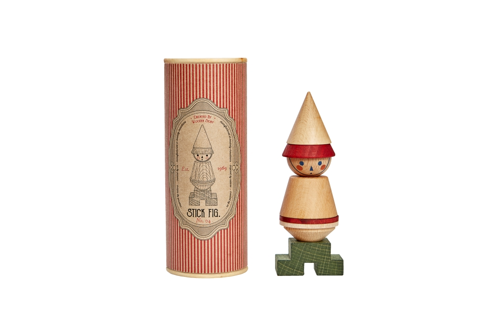Wooden Story Figurine à empiler No.04