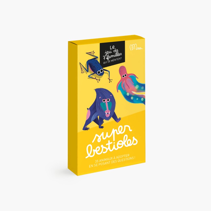 Minus éditions Jeu questionnaire des 7 familles - Super bestioles