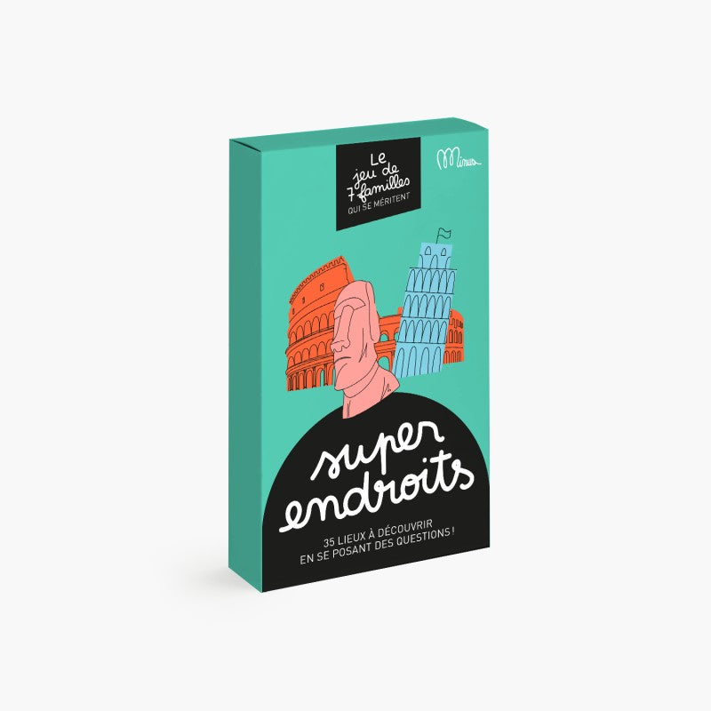 minus éditions jeu des 7 familles super endroits