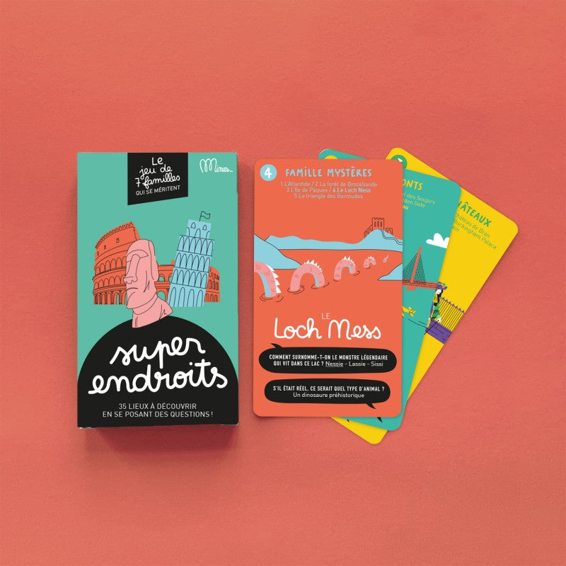 minus éditions jeu des 7 familles super endroits