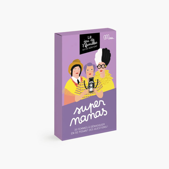 Minus éditions Jeu questionnaire des 7 familles - Super Nanas