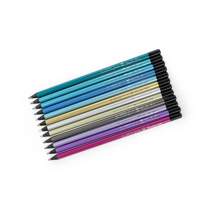 12 Crayons métallisés Moulin Roty
