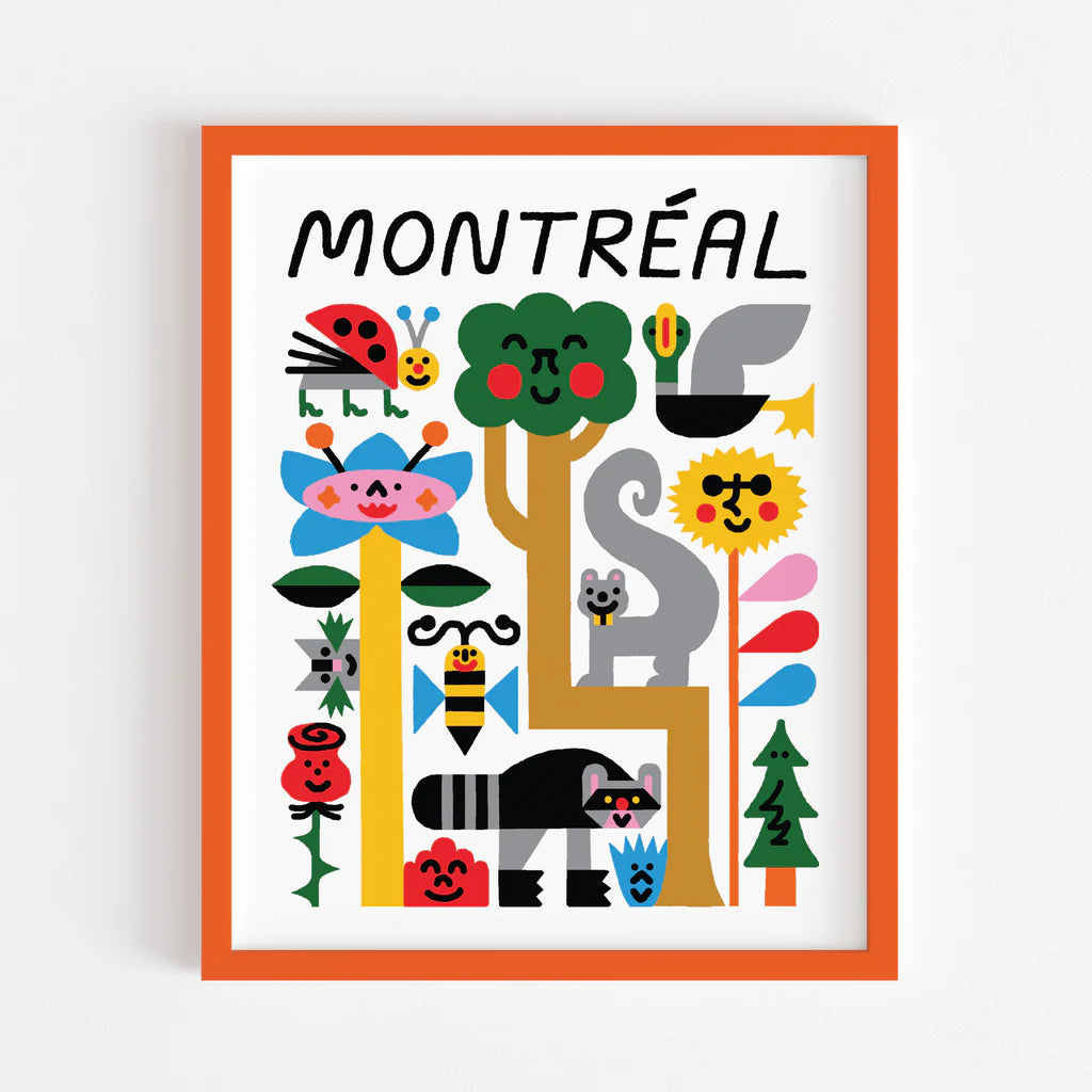 Affiche Faune et Flore de Montréal par Mathieu Labrecque