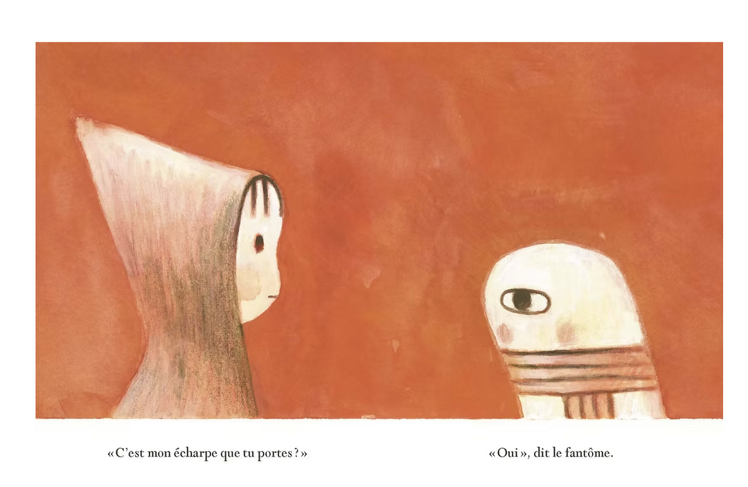 Illustration du Livre jeunesse Aggie et le fantôme de Matthew Forsythe