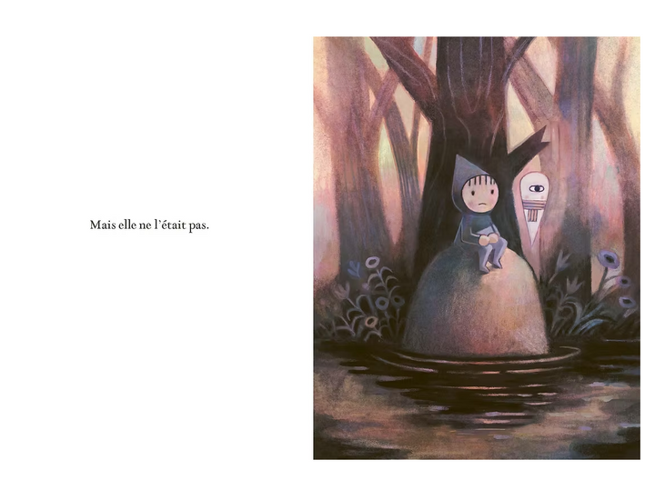 Illustration du Livre jeunesse Aggie et le fantôme de Matthew Forsythe
