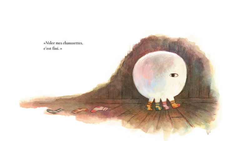 Illustration du Livre jeunesse Aggie et le fantôme de Matthew Forsythe