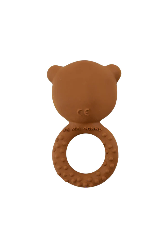Anneau de dentition Gommu ours bleu brun