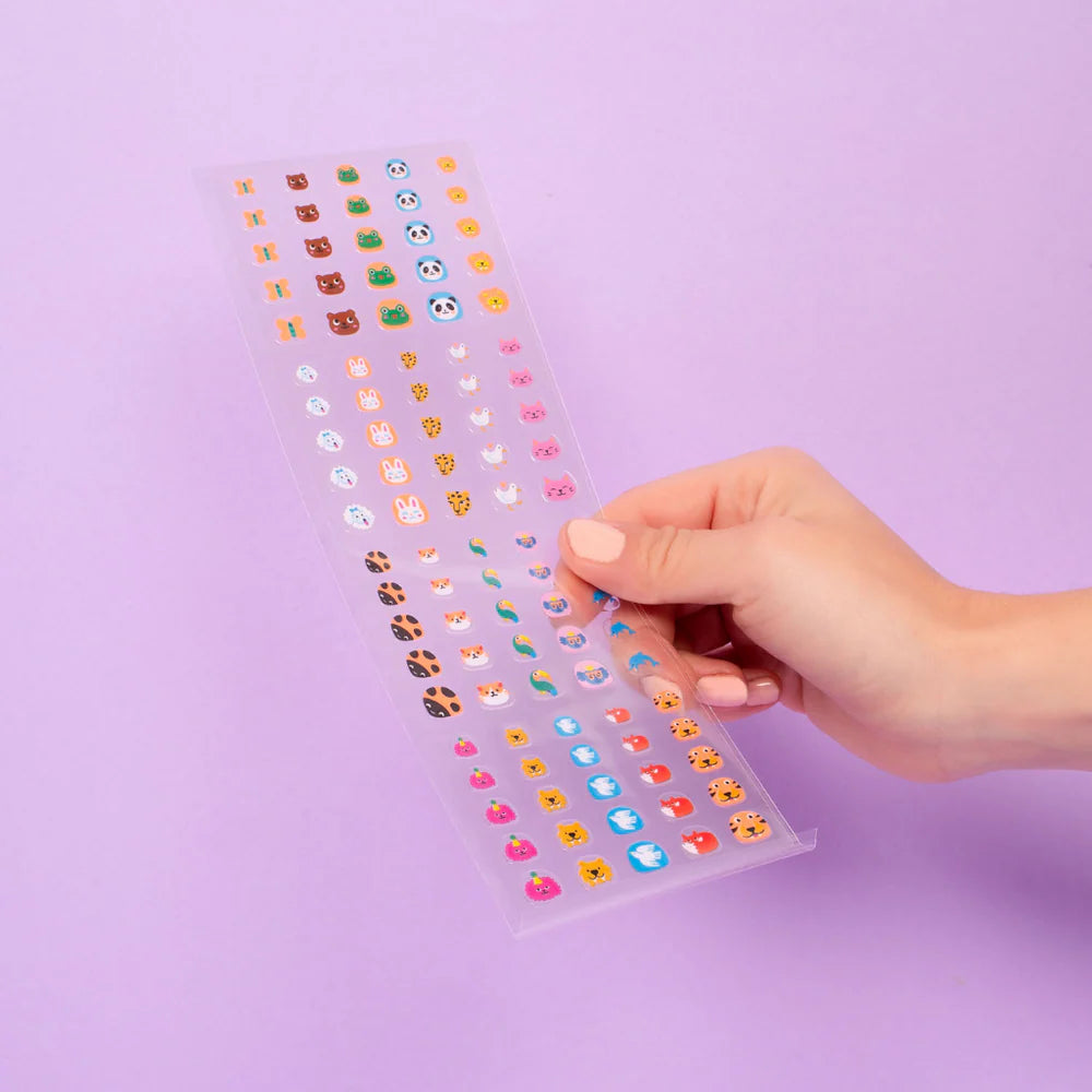 Autocollants pour les ongles OMY avec des motifs animaux rigolos 