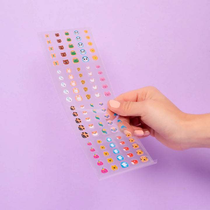 Autocollants pour les ongles OMY avec des motifs animaux rigolos 