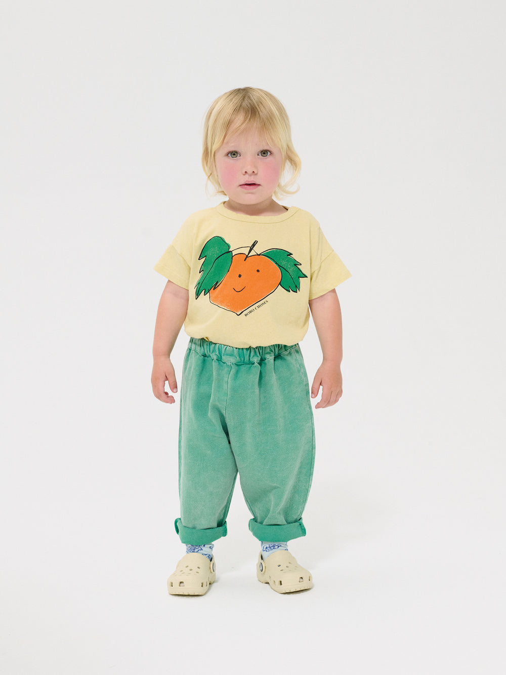 Bébé avec Pantalon Bobo Choses en coton vert 