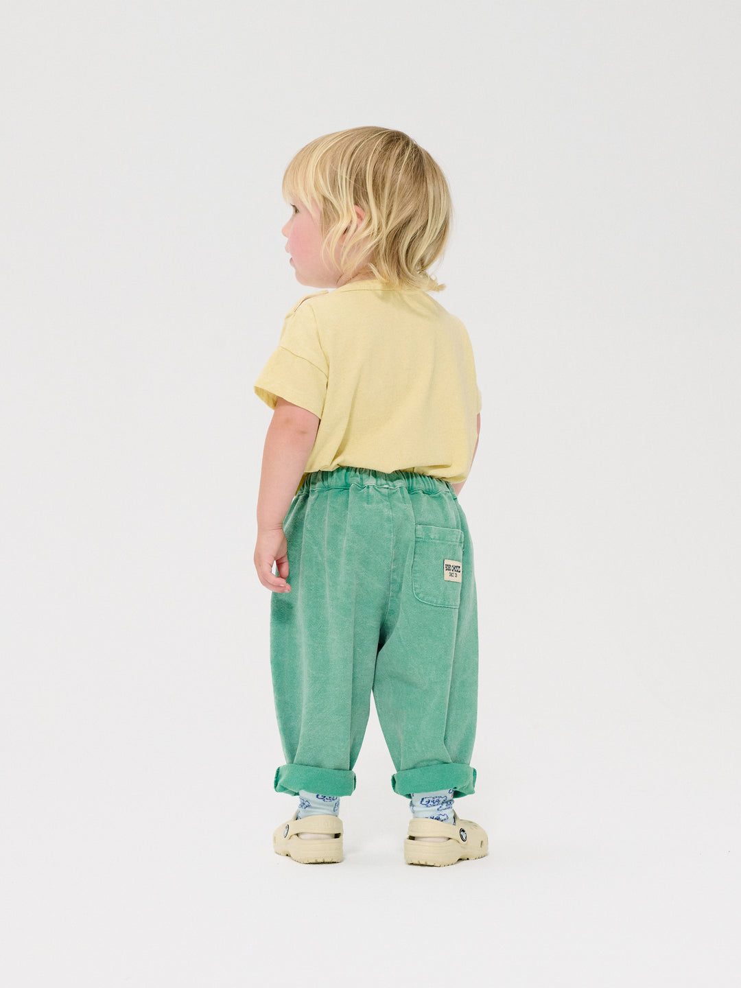 Bébé avec Pantalon Bobo Choses en coton vert 