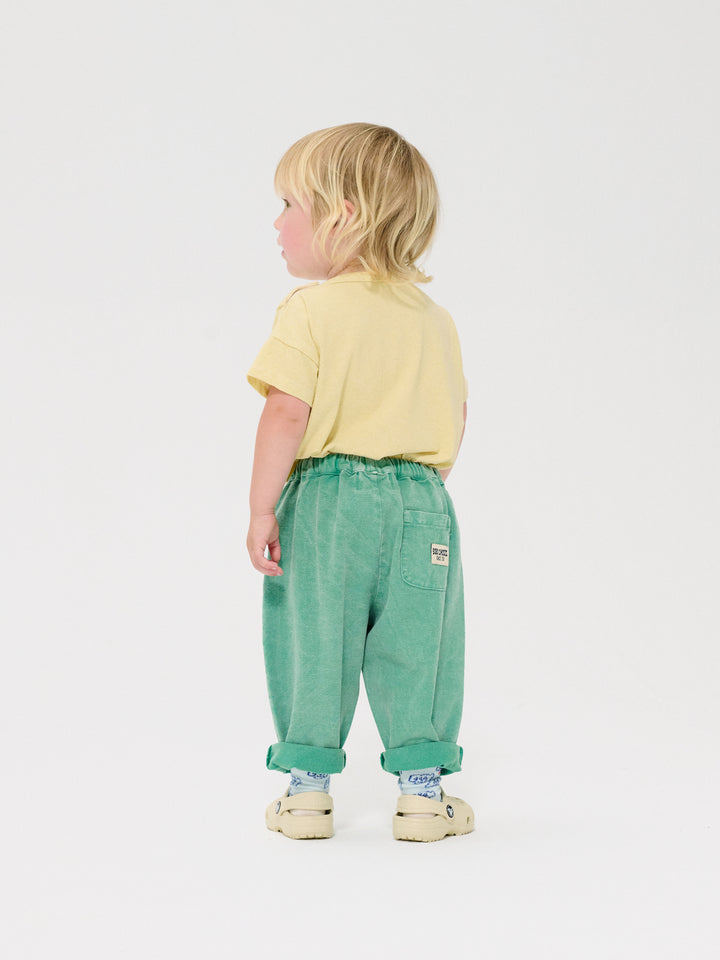 Bébé avec Pantalon Bobo Choses en coton vert 