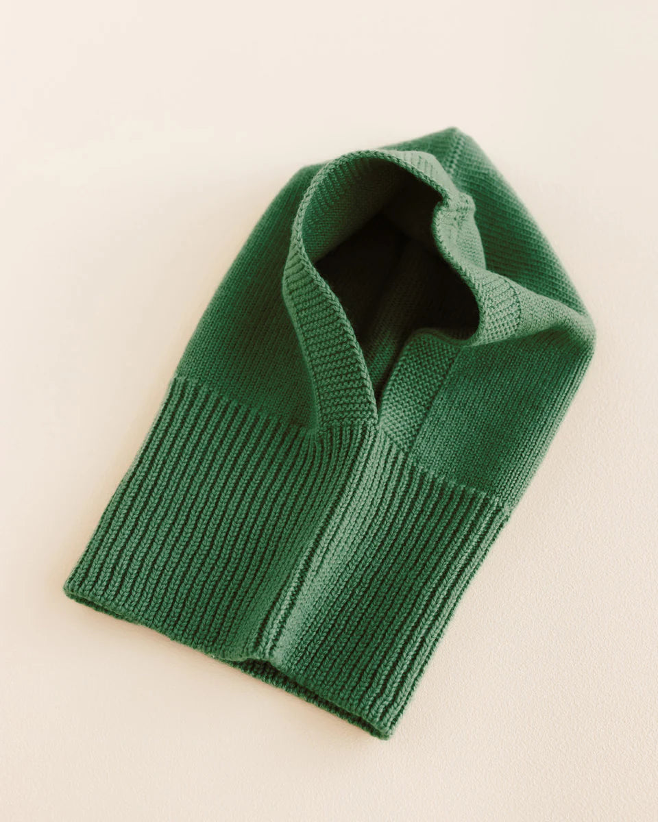 Balaclava Hvid en laine mérinos verte