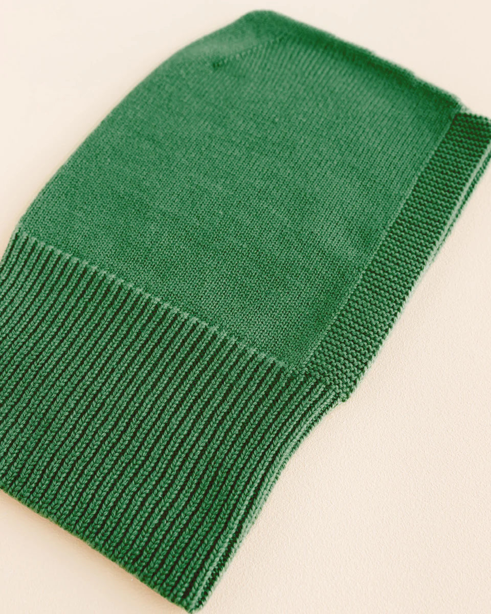 Balaclava Hvid en laine mérinos verte