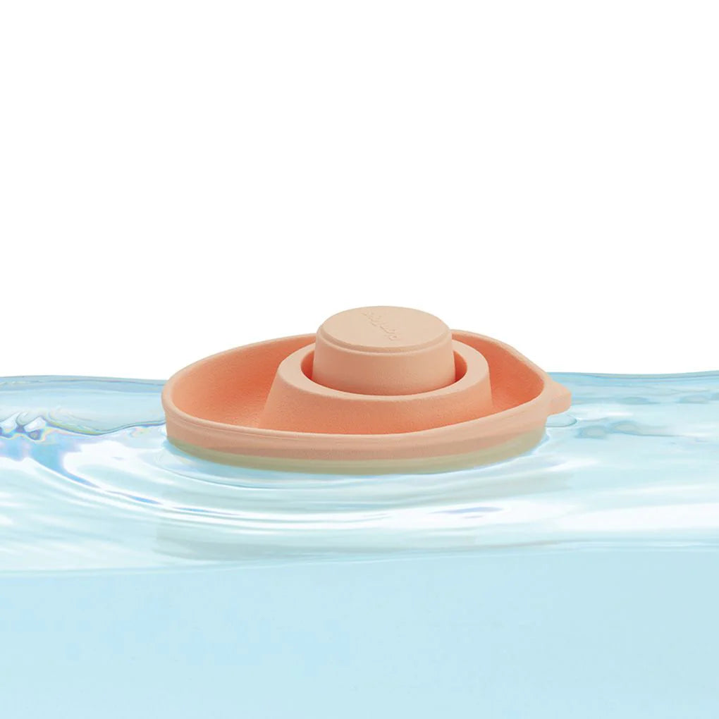 Bateau convertible en caoutchouc orange pastel Plan Toys