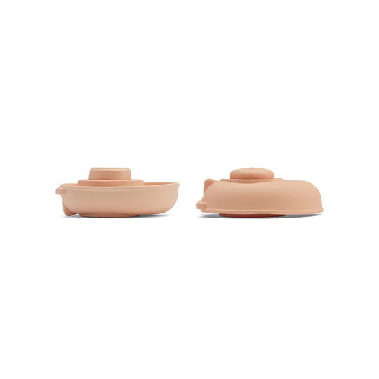 Bateau convertible en caoutchouc orange pastel Plan Toys