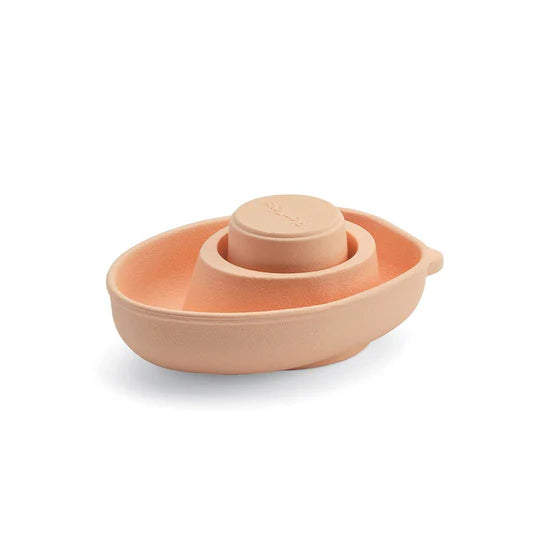 Bateau convertible en caoutchouc orange pastel Plan Toys