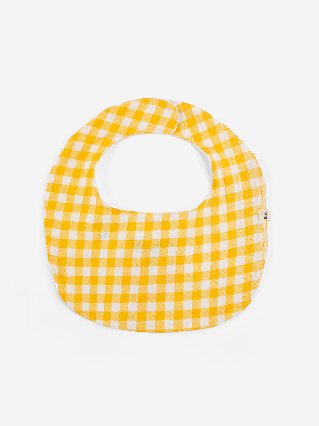 Bavoir Bobo Choses en coton  carré  blanc et jaune