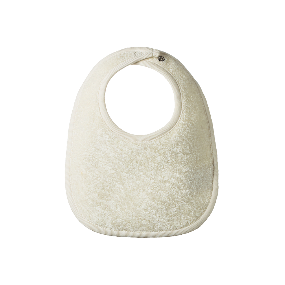 Bavoir en coton blanc
