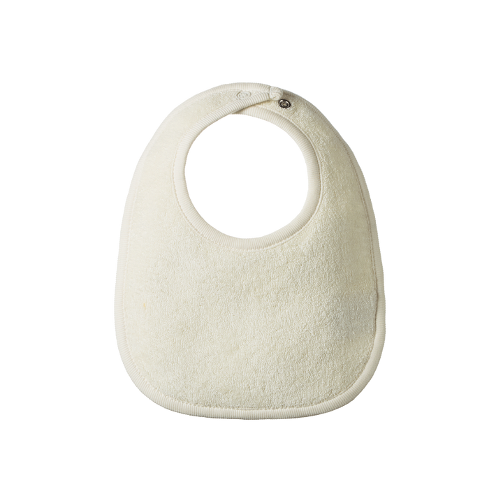 Bavoir en coton blanc
