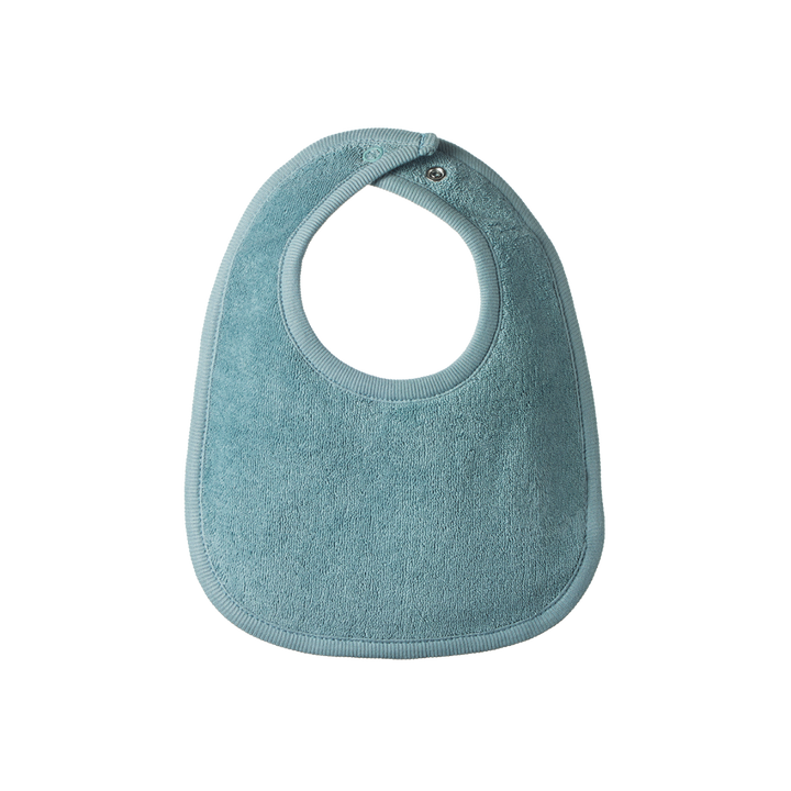 Bavoir en coton bleu