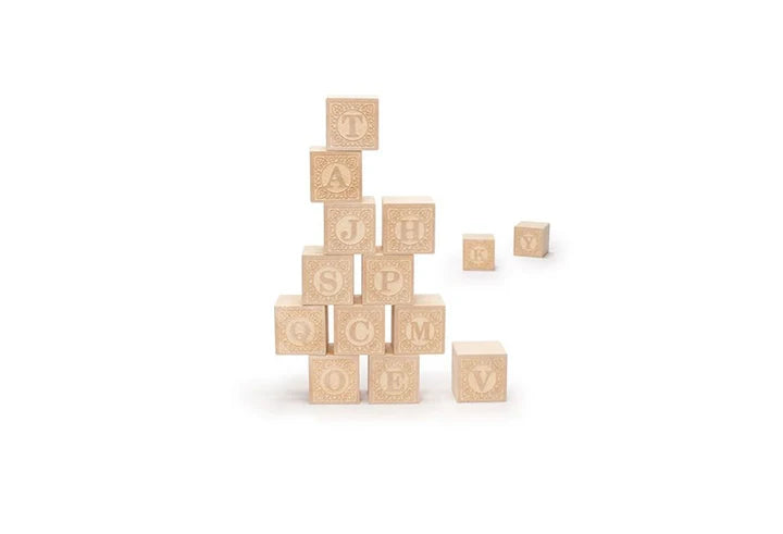 Blocs de bois Alphabet lettres majuscules