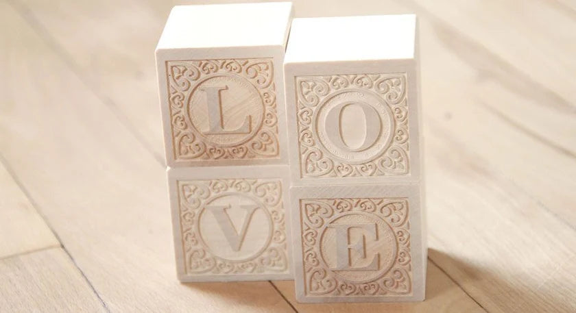 Blocs de bois Alphabet lettres majuscules