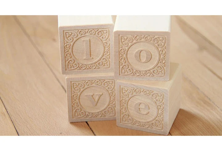 Blocs de bois Alphabet lettres minuscules