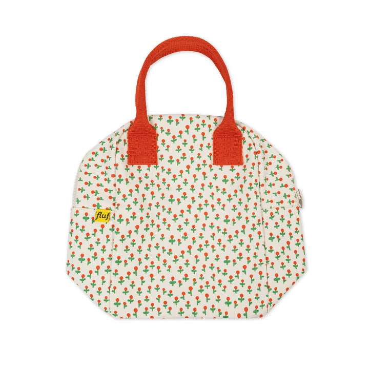 Boîte à lunch Fluf en coton blanc avec imprimé Petites roses