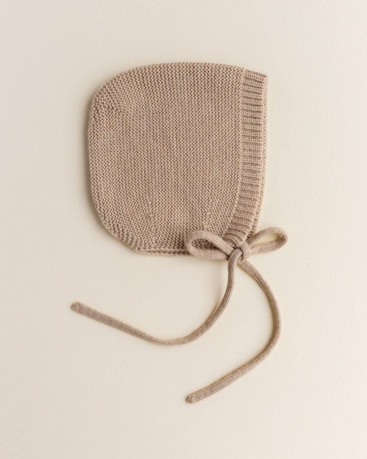 Bonnet tricoté sable