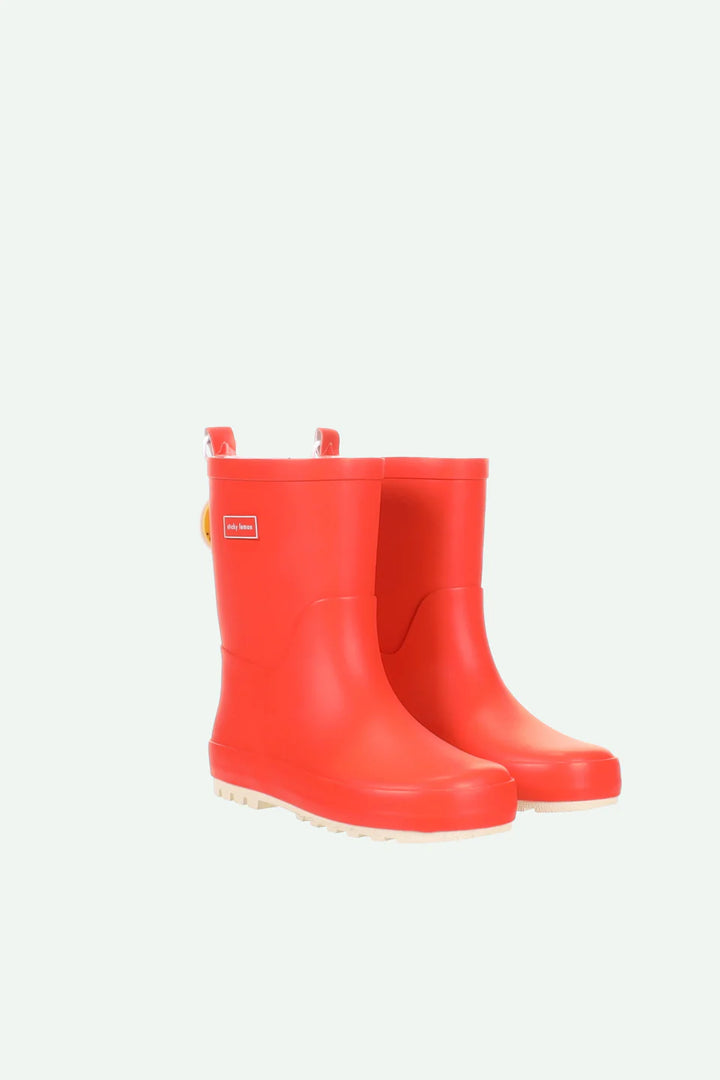 Bottes de pluie en caoutchouc orange 
