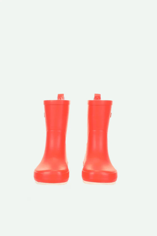 Bottes de pluie en caoutchouc orange 