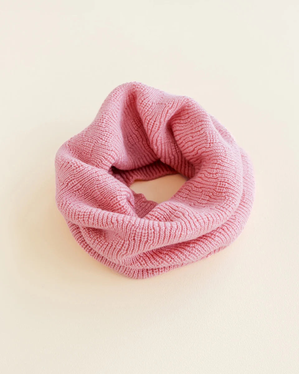 Cache-cou Hvid Gigi en laine rose